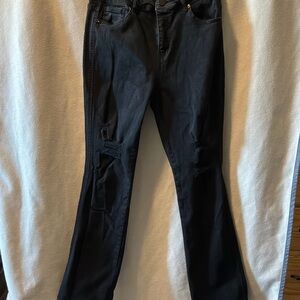 Classic Black Straight Leg Women's Jeans